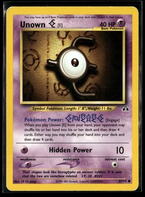Unown [E] 67/75 Neo Discovery MP