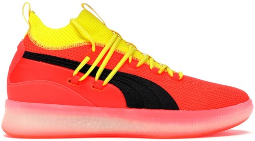 Mens PUMA Clyde Court Ocean Drive 2018 Turquoise Hot Pink Shoes 191715 01 Size 8 Mens PUMA Clyde Court Ocean Drive 2018 Turquoise Hot Pink  main image 3