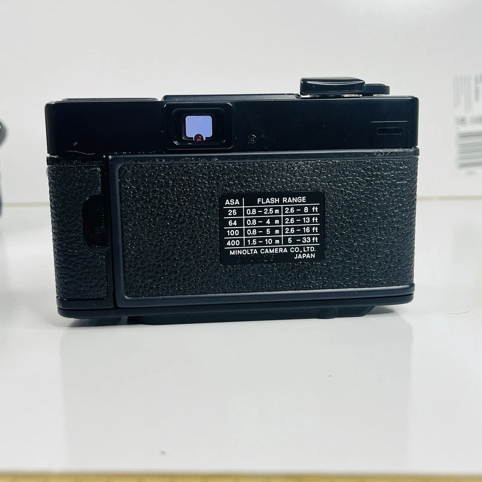 Minolta Hi-Matic S 35mm Film Camera w/ Case Japan Parts Only Flash Rokkor 38mm - Image 4 of 4