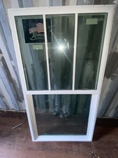 American Craftsman Single Hung White Vinyl Window