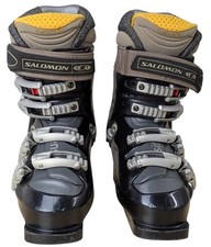 Salomon 9.0 Evolution Ski Boots Black Custom Fit Adjustable - UK Size 3.5/4