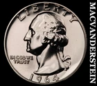1964 Silver Washington Quarter - Choice Gem Proof  Lustrous  No Reserve  #J9569
