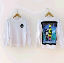Vintage Maui and Sons 90s Big Kahuna White Sweatshirt Shark Graphic Size Small
