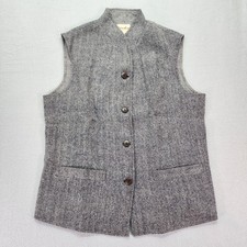 FABINDIA Men's Wool Tweed Nehru Jacket Vest Fits Size M EUC Preppy Academia