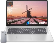 HP 17.3" HD Anti-Glare Display, AMD Ryzen 5 7430U 16GB RAM 512GB SSD Win 11 Pro