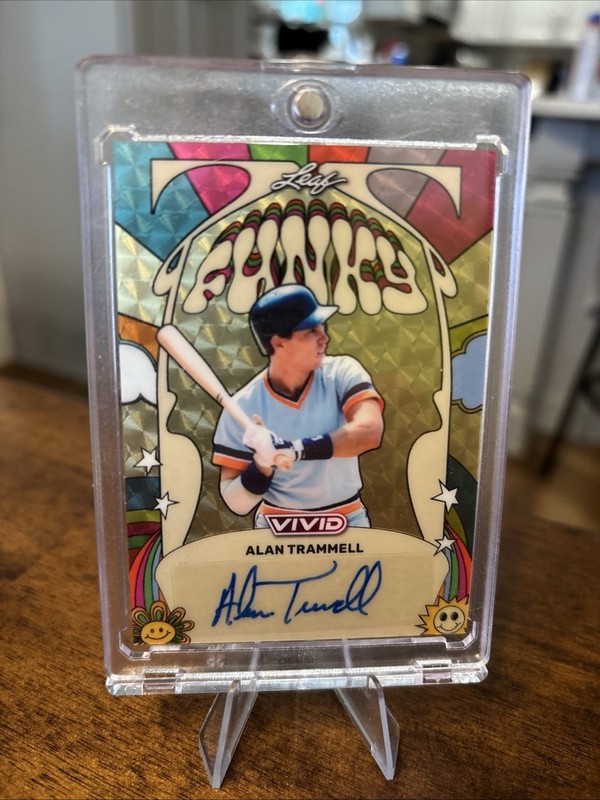 2026 Leaf Alan Trammell Detroit Tigers 1/1 Gold Vinyl Funky Auto