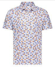 Clark Gillies XL polo with the number 9 and Stanley cup pattern
