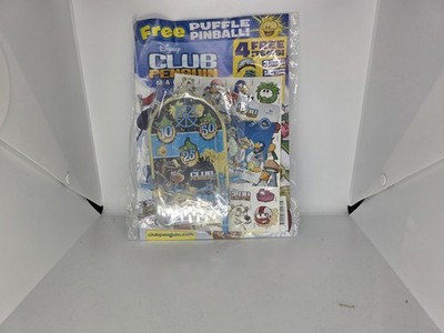 Disney  Club Penguin Magazine With fantastic gifts PUFFLE PINBALL