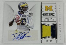 2015 Panini National Treasures Materials Devin Gardner Auto /49 Michigan