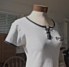 Harley Davidson Women's T Shirt Lt.Gray S/S Embroidered Cap Short Sz:S No Dealer