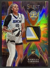 2024 Panini Select Basketball WNBA Sky RC Kamilla Cardoso Patch Tie Dye /25
