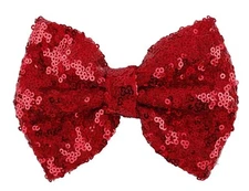 Red Sequins Fashion Bow Hairpin Hair Clip Love Fairy Accessories for Women