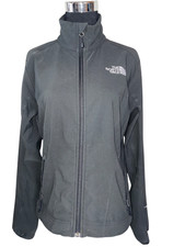 The North Face TNF APEX Zip-Up Soft Shell Jacket Solid Black Pockets Sz S/P k