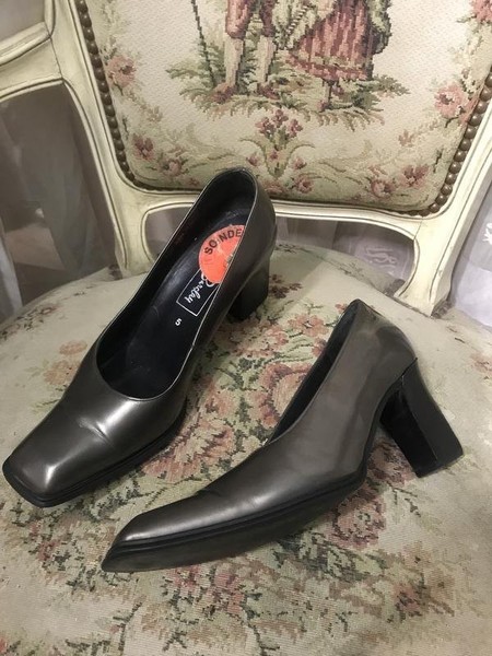 Women Betty Barclay Heels Grey Leather 38