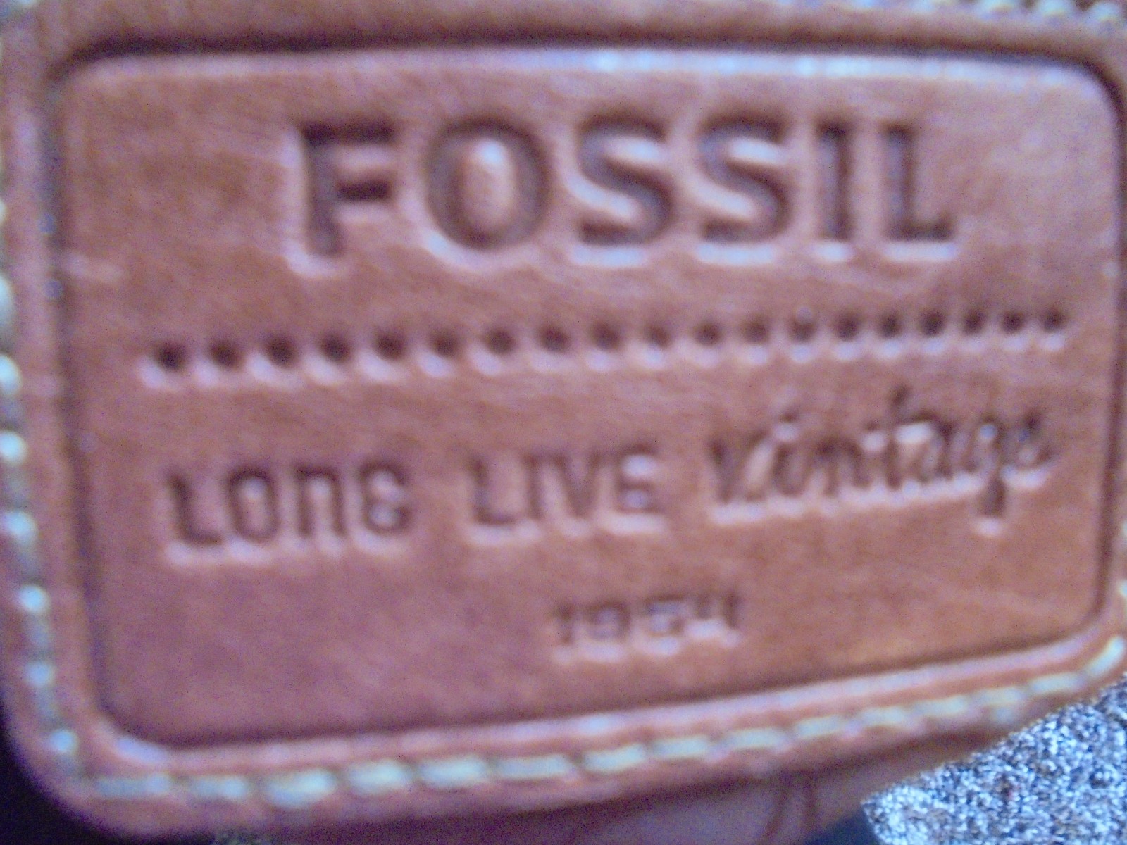 FOSSIL VINTAGE LEATHER PATCHWORK ADJUSTABLE STRAP… - image 10