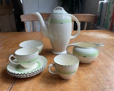 Vintage Burleigh Ware Tea / Coffee Set – Balmoral Shape – Made in England
