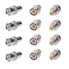 Cctv4Less BNC Male to RCA Female Adapter   Straight Connector for 10, Nickel