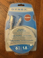 Dynex Firewire 4-Pin to 4-Pin Cable 6.0f. New. Factory sealed