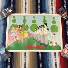 1981 DEVO New Traditionalists 33x22.5 Original Promo Cartoon Poster RARE