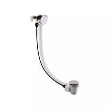 Balterley Free Bath Filler with Push Button Waste, Built-in Overflow, Set of 2 -