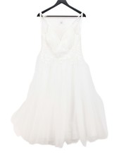 Azazie Maxi Dress UK10 in White