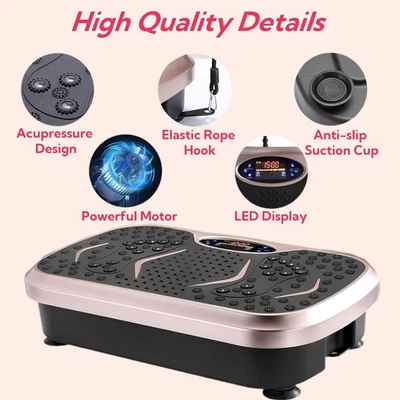 MVPOWER Vibrationsplatte Fettverbrennung Fitnessgerät Trainingsgerät Zuhause VibroShaper