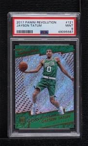 2017-18 Panini Revolution Rookies Jayson Tatum #121 PSA 9 MINT Rookie RC
