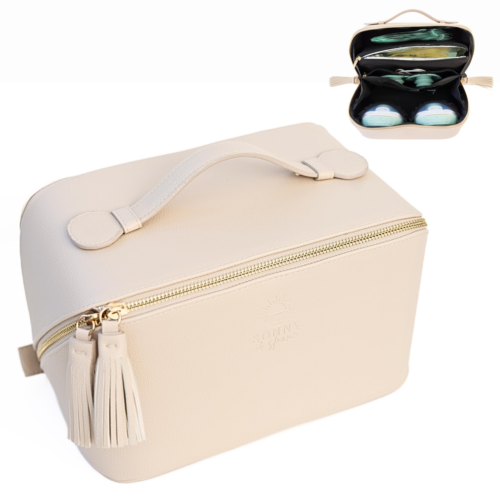 Wearable Breast Pump Bag with Cooler for Work Fits Most Pumps-image