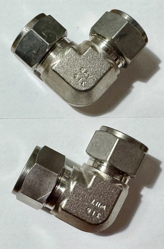 New 3/4x3/4 Swagelok SS  316 90 Elbow Compression Union Tube - Image 2 of 4