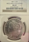 1881-S Morgan Silver Dollar NGC-MS62 Mcclaren Collection 💎
