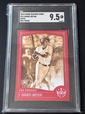 2018 Diamond Kings Shohei Ohtani Red Frame Sepia SGC 9.5 Mint+ RC Rookie RARE