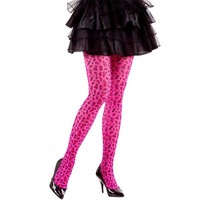 Pinke Leopardenstrumpfhose FüR Mottopartys Und Karneval Ideal FüR Damen