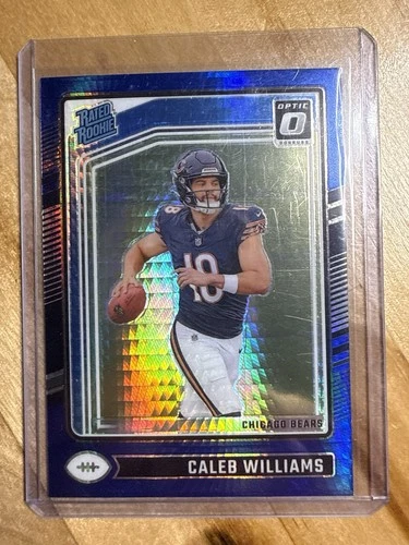 2024 Panini Donruss Optic - Rated Rookie Caleb Williams #201 Blue Hyper Prizm