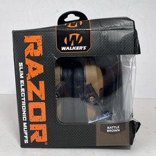 Walker  s Razor Slim Electronic Muff - Battle Brown GWP-RSEM - New In Box
