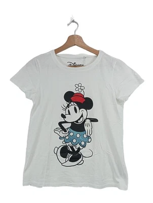 DISNEY T-shirt imprimé Dames Haut T EU 38 blanc style décontracté - Photo 1/4