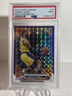 2023-24 Topps Chrome - LeBron James #23 Purple Geometric Refractor