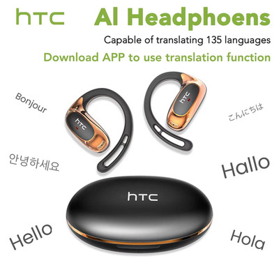 Traduttore HTC NE20 Nuove Cuffie Wireless Bluetooth 6.0 Auricolari Per Traduzione Classificazione Impermeabile IPX4 Batteria A Lunga Durata - Foto 4