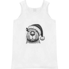 'Capybara Wearing Santa Hat' Adult Vest / Tank Top AV051063 