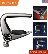 Newport Banjo Capo - Silver - 39mm Low-Profile, Easy to Use Flip Lever Guitar...