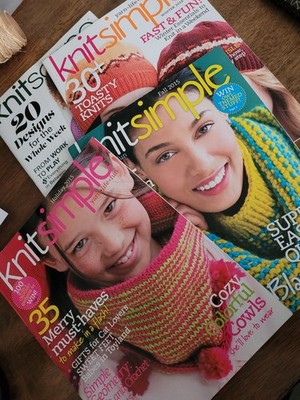 Set Of 4 Knitting Magazines-- 3 Knit Simple & 1  Knitscene