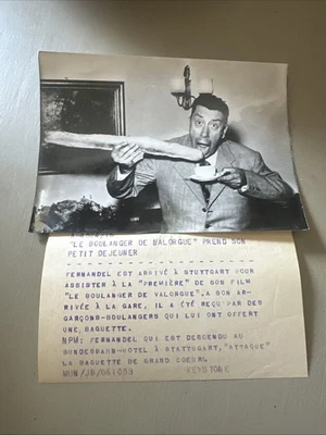 ANCIENNE PHOTO DE PRESSE LE BOULANGER DE VALORGUE - FERNANDEL ORIGINALE - Photo 1/2