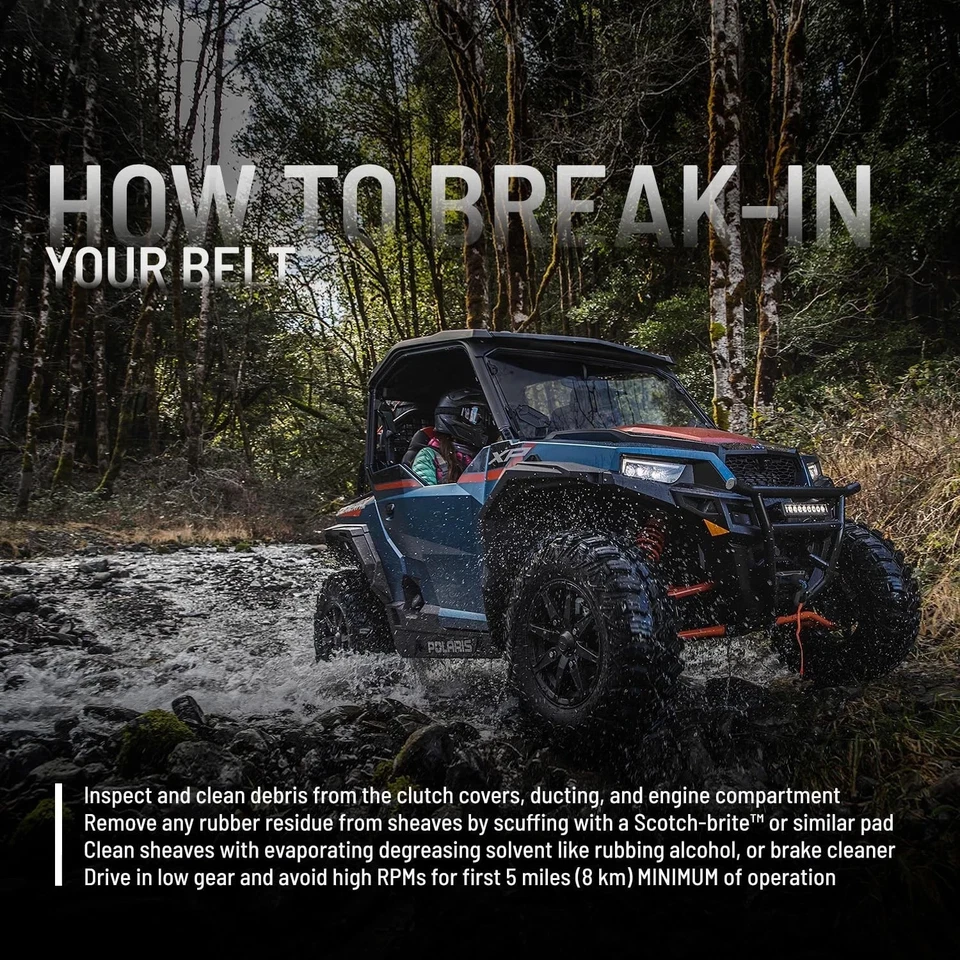 OEM Polaris Ranger Drive Belt 3211149 for 570 900 1000 XP Crew Deluxe Orignal - Image 2 of 4