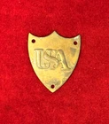 RARE ORIGINAL CIVIL WAR ERA USA UNION CAVALRY US SADDLE POMMEL SHIELD