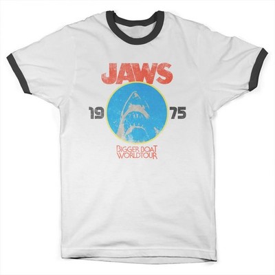 Offiziell Lizenziertes JAWS - Bigger Boat Tour Ringer Herren T-Shirt