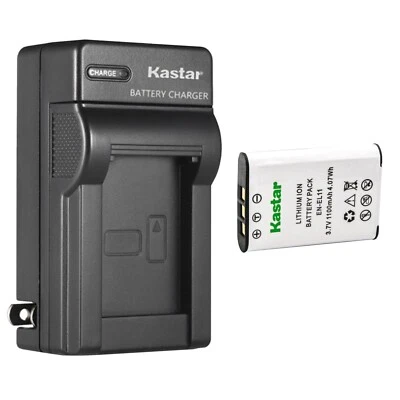 Kastar Battery AC Charger for Nikon EN-EL11, MH-64, Coolpix S550, Coolpix S560