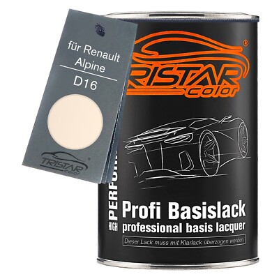 Autolack Dose spritzfertig für Renault Alpine D16 Blanc Ivoire Basislack 1,0L