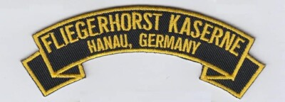 Fliegerhorst Kaserne, Hanau Germany 4'' embroidered rocker tab patch 