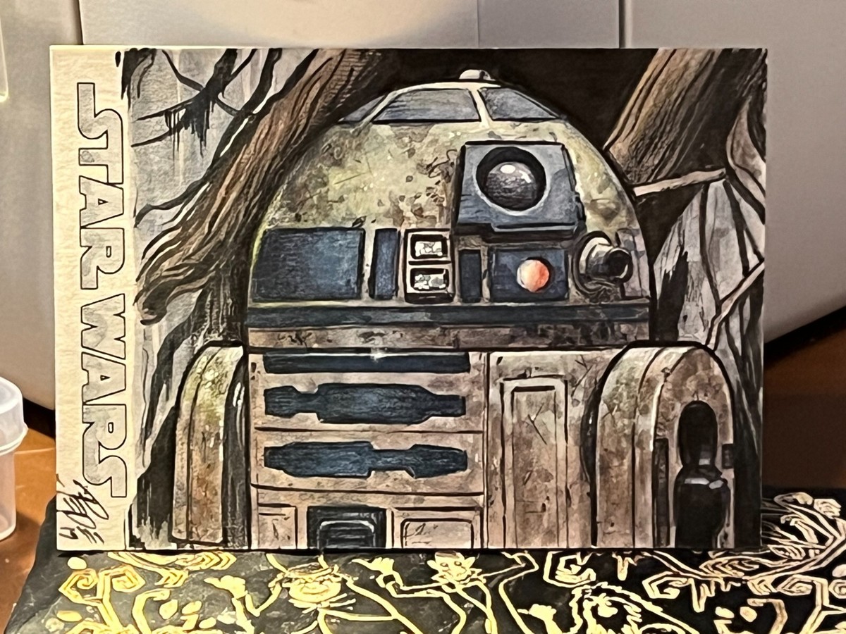 Topps Star Wars Sketch Card R2-D2 Darrin Pepe AP | eBay