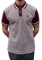 Trojan Records Burgundy Dogtooth Polo Shirt Mod Clothing Soul Ska Skinhead Trojan Records Burgundy Dogtooth Polo Shirt Mod Clothing Soul Ska Skinhead