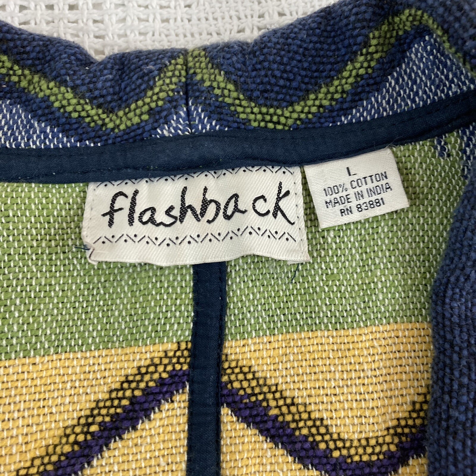 Flashback Snowflake Jacket Vintage Large Woven We… - image 4